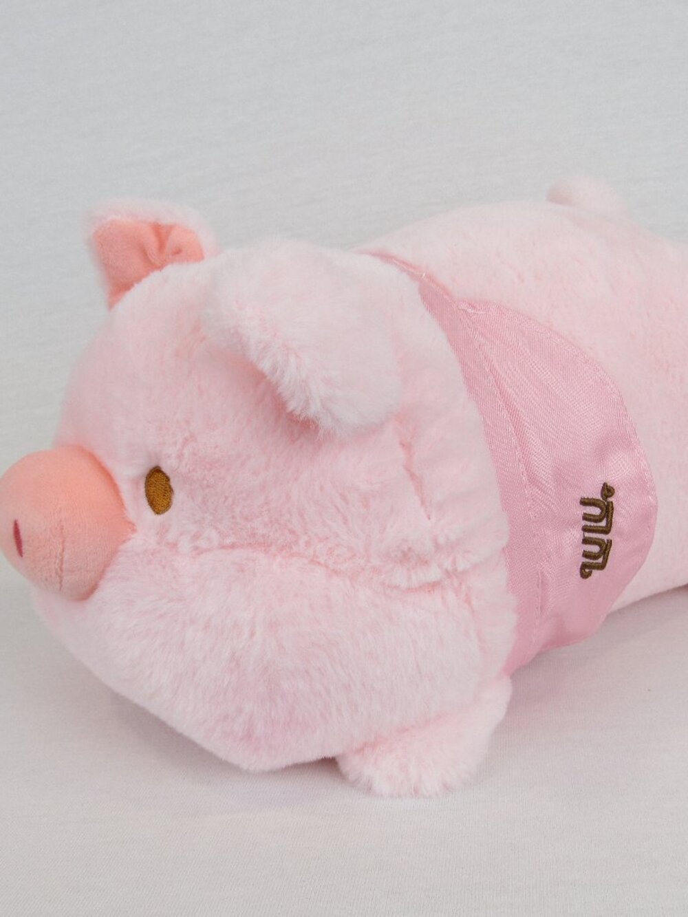 Lulu The Piggy Pink Pig with Bow Plush Stuffed Animal Toy Gift Hugging Pillow